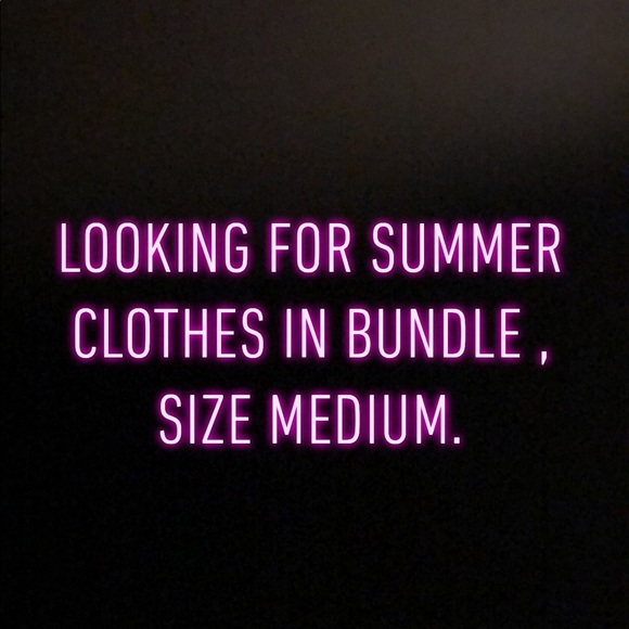 ISO Summer clothes bundle - Picture 1 of 1